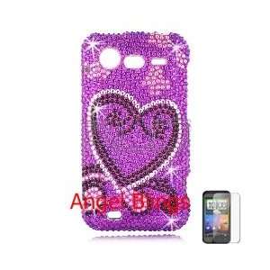   Phone Shell (Purple Heart) + Screen Guard Cell Phones & Accessories