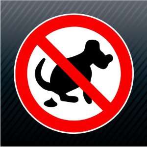  Warning No Dogs Allowed Sign Sticker 