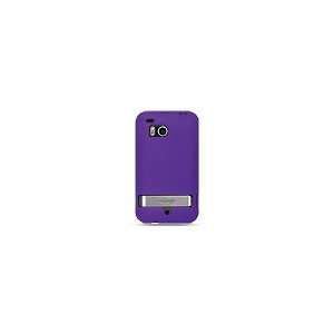  Rubberized phone case with purple coloring that fits onto 