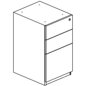  Box/Box/File Pedestal File for Credenza/Return Office 