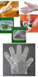 100 Disposable Plastic PE Gloves Garden Home Service  