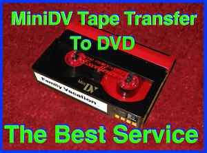 MIniDV to DVD Transfer Service Camcorder HD Mini DV  
