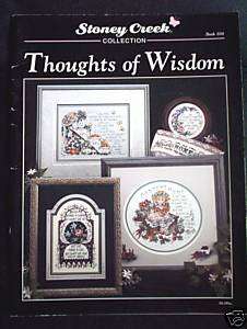 Stoney Creek Cross Stitch Book   Thoughts of Wisdom  