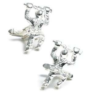  Crawling Soldier Cufflinks/Sterling Silver Jewelry
