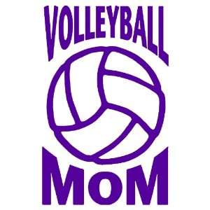  Volleyball Mom PURPLE Vinyl window decal sticker Office 