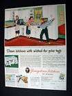 Youngstown Kitchens mid century family scene print Ad