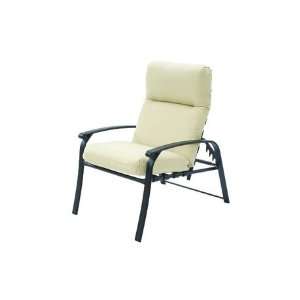   Adjustable Patio Lounge Chair Amber Gold Finish Patio, Lawn & Garden