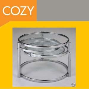 Modern Contemporary Chrome Cocktail/Coffee Table  