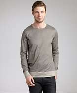   crewneck shoulder detail and dropped pocket sweater style# 318947601