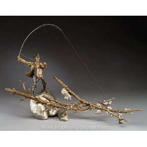    Setting the Hook Fisherman Bronze Sculpture
