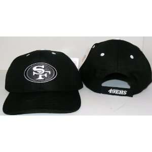  NFL San Francisco 49ers Black Embroidered Baseball Hat Cap 