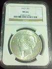 1923 Peace Silver Dollar MS 64 near GEM BU