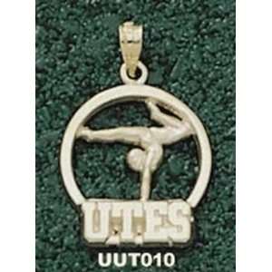    14Kt Gold University Of Utah Utes Gymnast