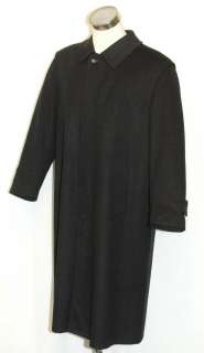 SCHNEIDERS ~ BLACK Men WOOL ALPACA AUSTRIA Trench Long Dress Jacket 