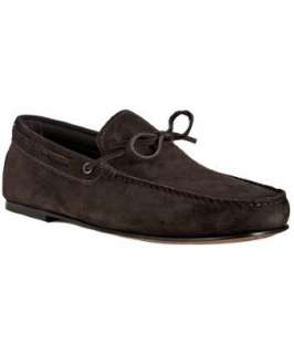 Tods dark brown suede square toe driving moccasins   up to 70 