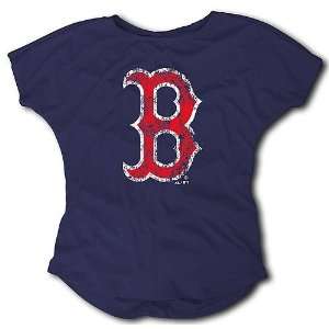   Boston Red Sox Rouched Back Tee by Majestic Threads