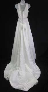 SINCERITY BRIDAL White Sleeveless Wedding Gown Sz M  