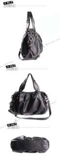 New Fashion Black Korean Style Lady PU Leather Handbag Women Sho 