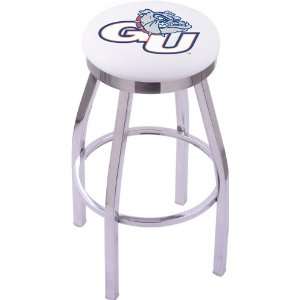  Gonzaga Zags HBS Steel Stool with Flat Ring Logo Seat and 