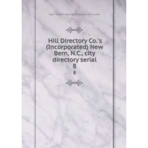  Hill Directory Co.s (Incorporated) New Bern, N.C., city 