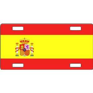 Spain Flag Vanity License Plate