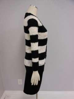 NWOT BDG Urban Outfitters Black White Stripes Tunic Sweater Cardigan 