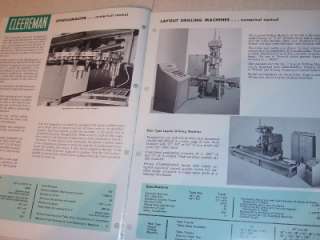 Vtg Cleereman Machine Tool Catalog~Drilling/Jig Borers  