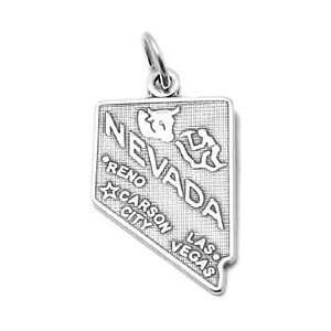  Sterling Silver Nevada Charm Sterling Silver Charms 