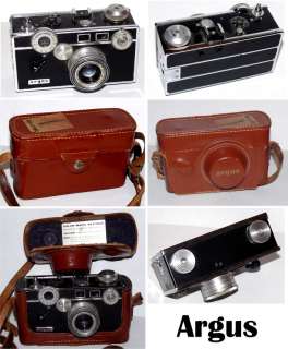 Vintage Argus C3 35mm Camera in Leather Case  