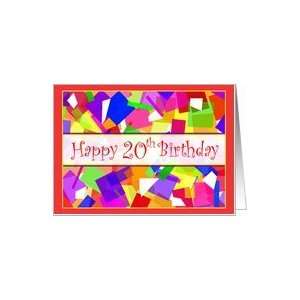  Blast of Confetti Happy 20th Birthday Card Toys & Games