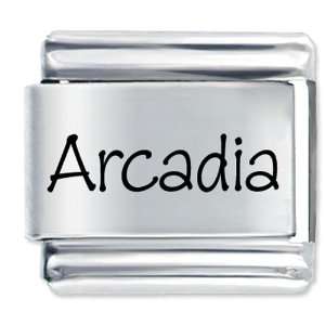  Name Arcadia Italian Charms Bracelet Link Pugster 