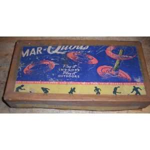  Vintage 1950s Mar Quoits Rubber Ring Toss Game Sports 