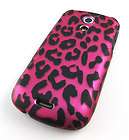 HOT PINK LEOPARD SKIN HARD SHELL CASE COVER FOR SAMSUNG EPIC 4G PHONE 