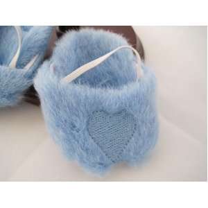  Light Blue Fuzzy Slippers for 18 Inch Dolls Including the 