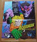 1993 Aquaman Time and Tide Dealers promo poster 17x22