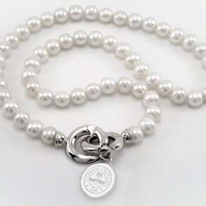   Clemson University Pearl Necklace with Sterling Silver Charm Sports