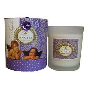   & Gold Angel Soy Wax Candle 14 Oz. In Glass