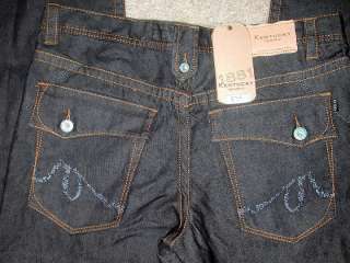 kentucky denim dark blue 100 % cotton closure button zipper pockets 