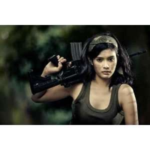  Beautiful Female Soldier   Peel and Stick Wall Decal by 