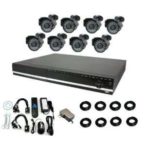   System w/ 8 CCD Bullet Cameras 420TVL and 500GB HDD