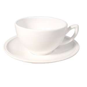  Salam White Tea Cup and Saucer by Guy Degrenne