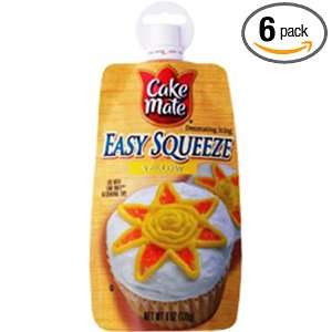 Cake Mate Easy Squeeze, Yellow, 6 Ounce Grocery & Gourmet Food