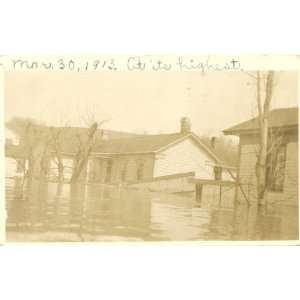   Postcard Aftermath of March 1913 Flood   Parkersburg West Virginia