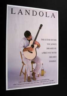 Landola Acoustic Guitar finnish finland 1993 print Ad  