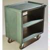 USED STAINLESS STEEL RESTAURANT WORK STORAGE MOBILE CABINET  