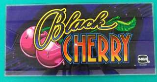 BLACK CHERRY ~ CASINO SLOT MACHINE BELLY GLASS by IGT  