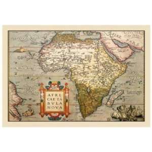  Map of Africa   Poster by Abraham Ortelius (18x12)