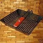 BBQ FOLD IN WOODEN HANDLE GRILL BASKET NEW Fast Free US Shipping