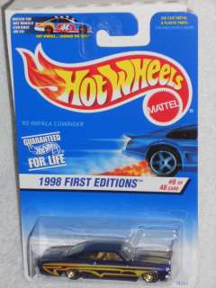 Hot Wheels 1998 First Editions 8 / 40 65 Impala   Early #8 of 48 