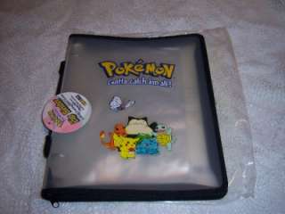 Clear Pokemon 3 Ring Zip Binder Trading Card Holder With Handle 